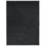 Vidaxl alfombra oviedo bajo -pile 240x340 cm negro