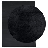 Vidaxl alfombra oviedo bajo -pile 240x340 cm negro