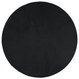 Tapis Vidaxl Oviedo Low -Pile Ø 80 cm noir