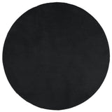 Vidaxl RUG OVIEDO bajo Ø 100 cm Negro