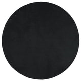 Vidaxl rug Oviedo Low -pile Ø 160 cm Black