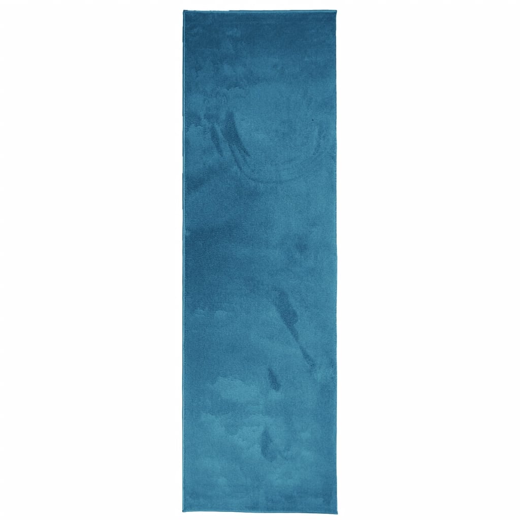 VidaXL Teppich Oviedo Niederflor 80x250 cm Türkis