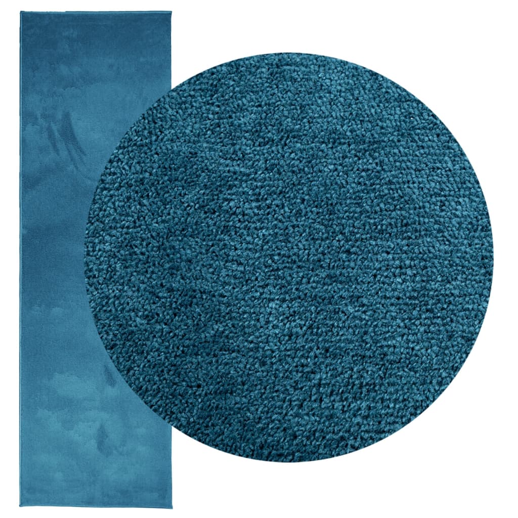 Vidaxl rug Oviedo Low -pile 80x250 cm Turquoise