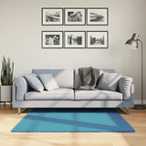 VidaXL Teppich Oviedo Kurzflor 120x120 cm Türkis