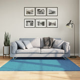 Vidaxl rug Oviedo Low -pile 160x160 cm Turquoise