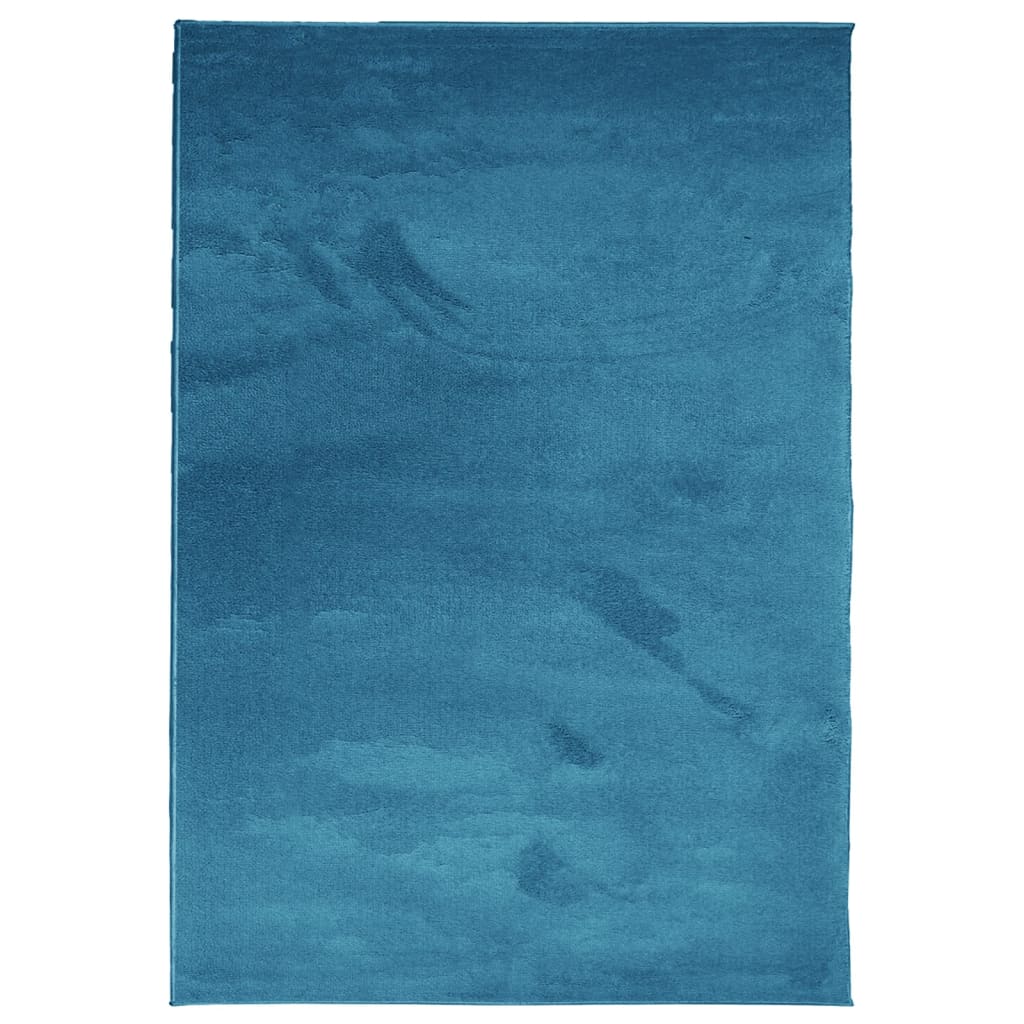 Vidaxl Rug Oviedo Low -Poel 160x230 cm Turquoise