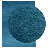 VIDAXL RAG OVIDO LOW -PILE 240X340 CM TURQUOISE