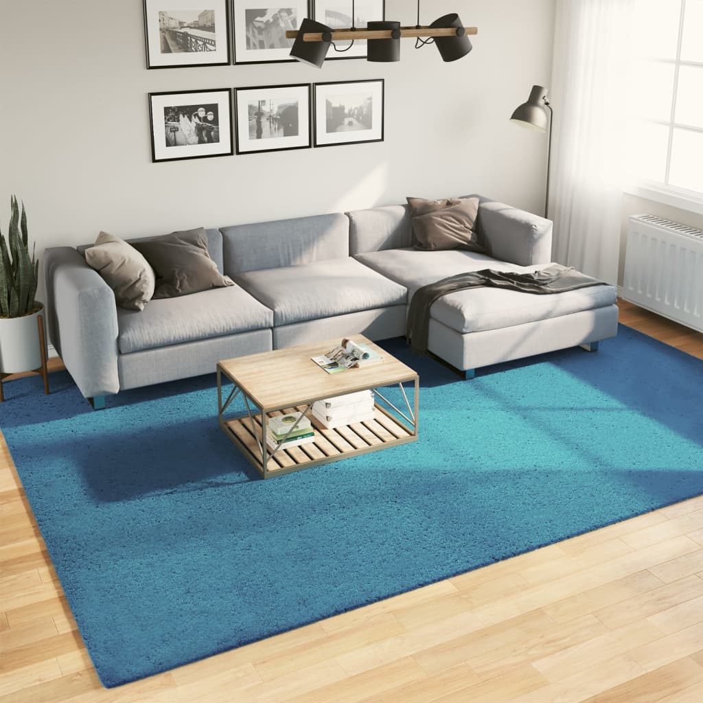VidaXL Teppich OVIEDO niedriger Flor 240x340 cm türkis