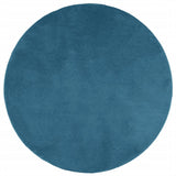 Vidaxl Rug Oviedo Low -Pile Ø 120 cm Turquoise