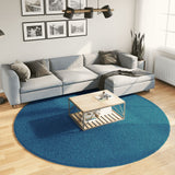 Vidaxl Rug Oviedo Low -Pile Ø 240 cm Turquoise