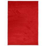 VIDAXL RAG OVIDO basso -pile 120x170 cm rosso