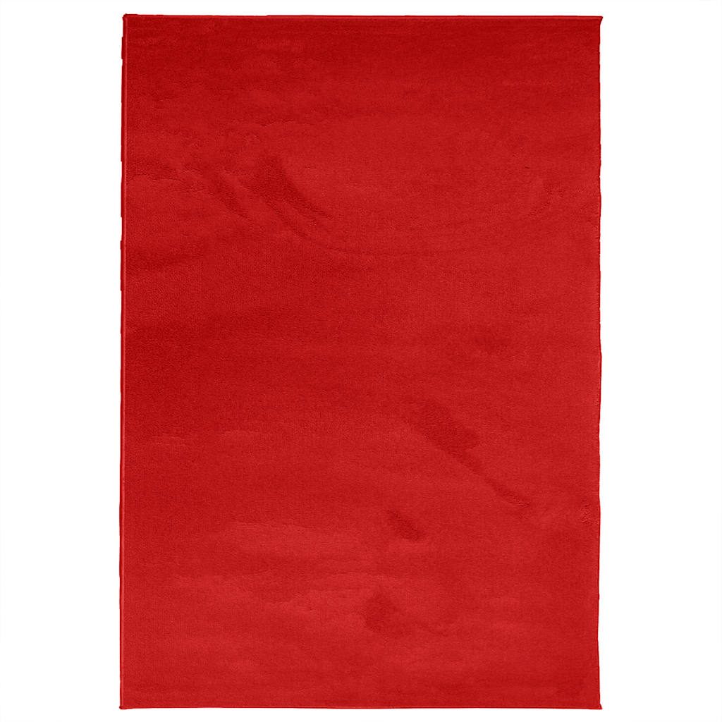 VidaXL Teppich Oviedo niedriger Flor 160x230 cm rot