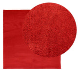 Vidaxl RUG OVIEDO bajo -Pile 200x200 cm rojo