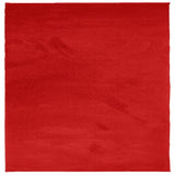 Vidaxl alfombra oviedo bajo -pile 240x240 cm rojo