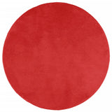 Vidaxl rug Oviedo Low -pile Ø 80 cm Red