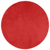 VidaXL Teppich Oviedo niedriger Flor ø 100 cm rot