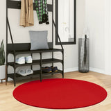 VidaXL Teppich Oviedo niedriger Flor ø 120 cm rot