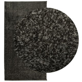 Vidaxl Teppich Istan Hochflor glänzend 80x150 cm Anthrazit