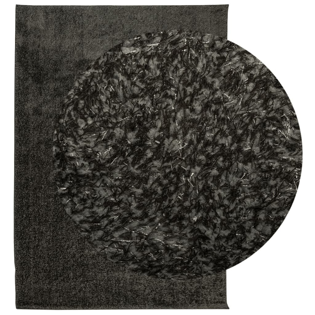 Vidaxx Teppich Istan Hochflor glänzend 160x230 cm Anthrazit