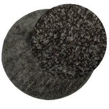 Vidaxl Teppich Istan Hochflor glänzend ø 100 cm Anthrazit