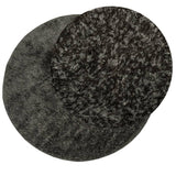 Vidaxl Teppich Istan Hochflor glänzend ø 120 cm Anthrazit