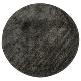 Vidaxl Teppich Istan Hochflor glänzend ø 160 cm Anthrazit