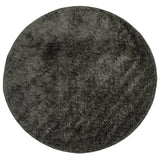 Vidaxl Teppich Istan Hochflor glänzend ø 200 cm Anthrazit