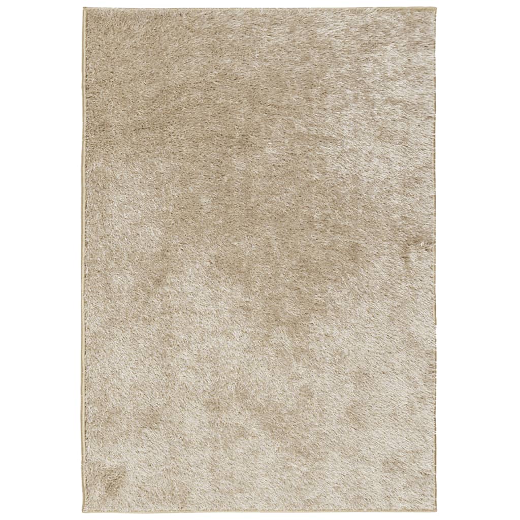 Vidaxl Teppich Istan hoch glänzend 120x170 cm Beige