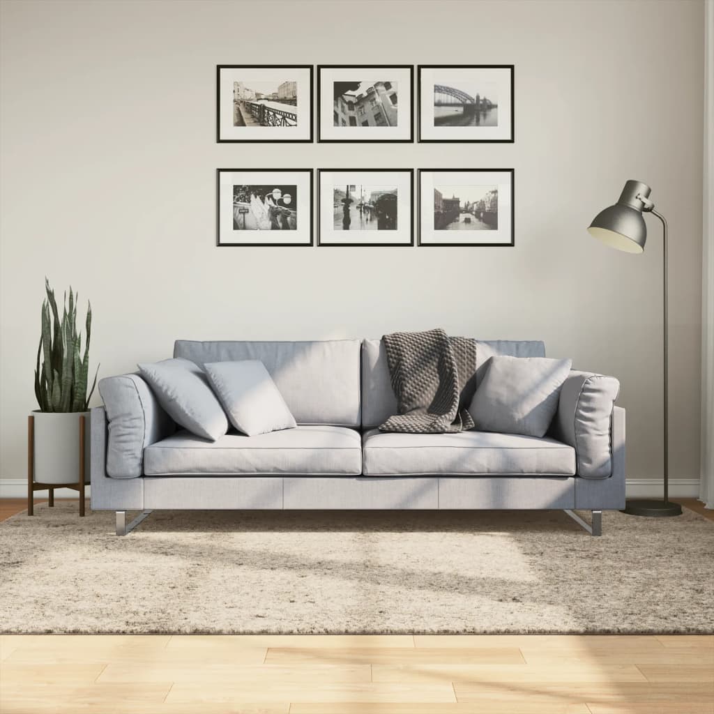 Vidaxx Teppich istan Hochflor glänzend 160x230 cm beige