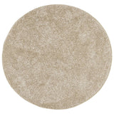 Vidaxl Teppich Istan Hochflor glänzend ø 80 cm Beige