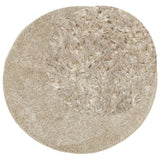Vidaxl Teppich Istan Hochflor glänzend ø 100 cm Beige