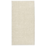 Vidaxl rug istan fir héich Koppel glänzend 80x150 cm Crème -Colored