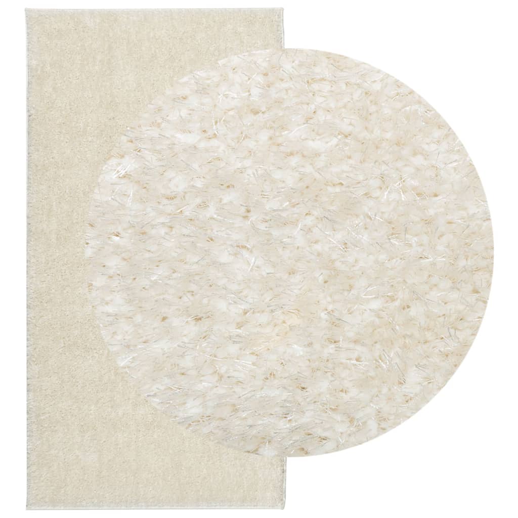 VidaXL rug Istan for high pile glossy 80x150 cm cream -colored