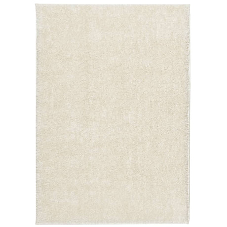 Vidaxx Teppich istan Hochflor glänzend 140x200 cm cremefarben