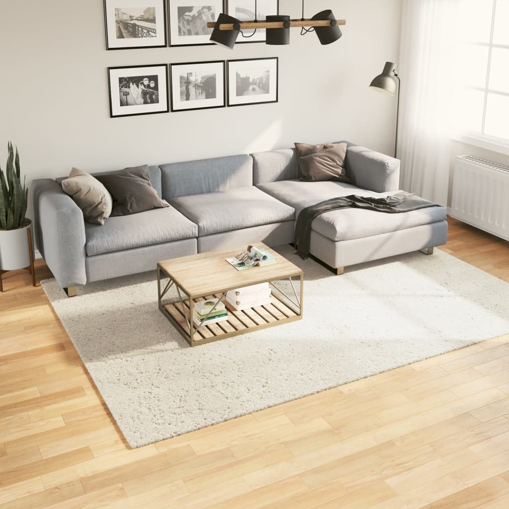 Vidaxx Teppich istan Hochflor glänzend 200x280 cm cremefarben