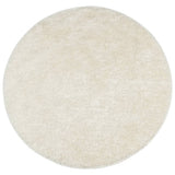 Vidaxl Teppich Istan Hochflor glänzend ø 200 cm cremefarben