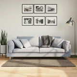 VidaXL Teppich istan Hochflor glänzend 80x150 cm grau