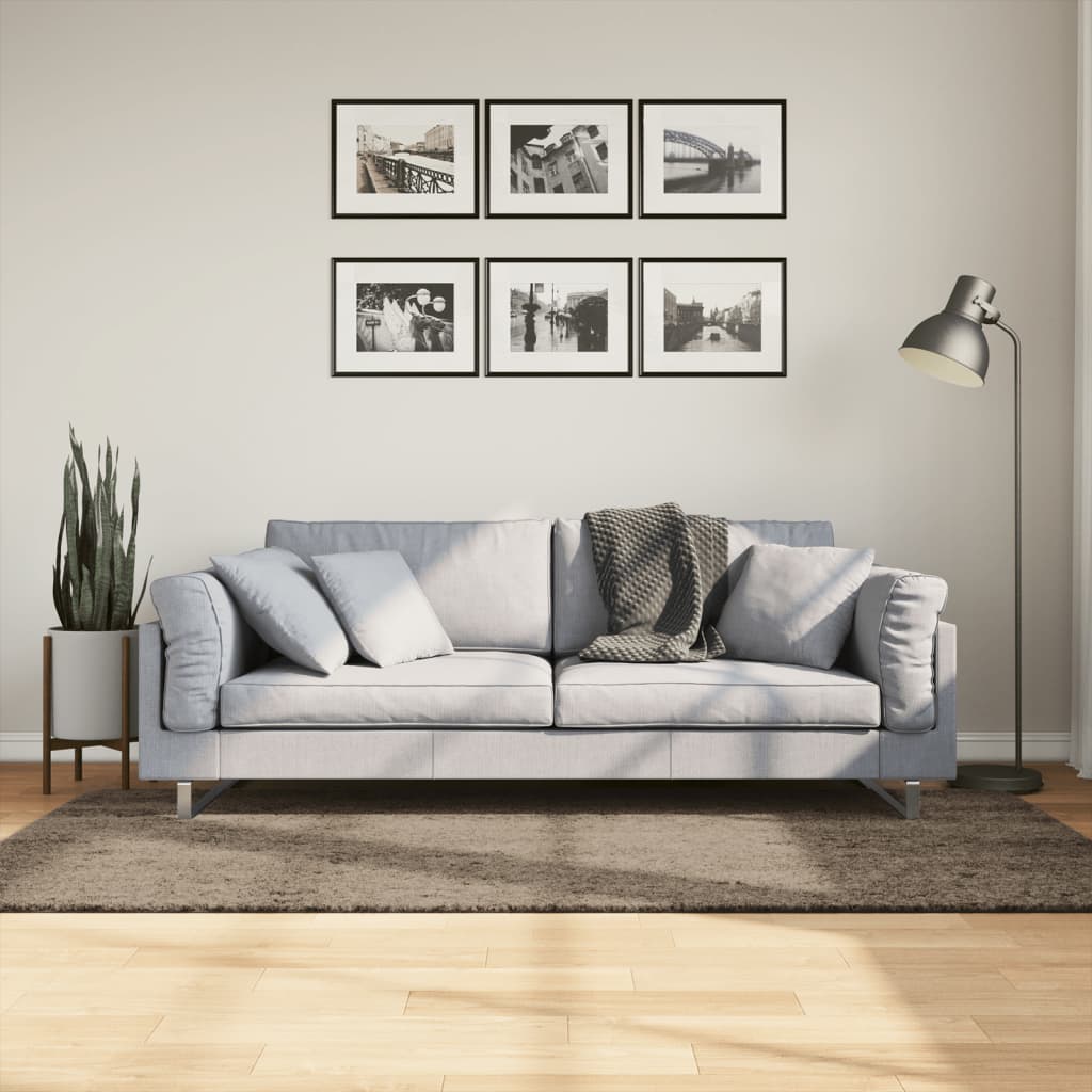 Vidaxx Teppich istan Hochflor glänzend 100x200 cm grau