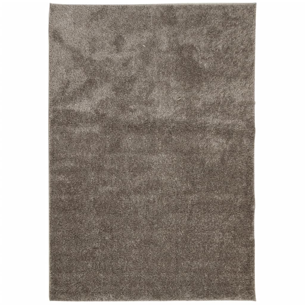 VidaXL Teppich istan Hochflor glänzend 120x170 cm grau