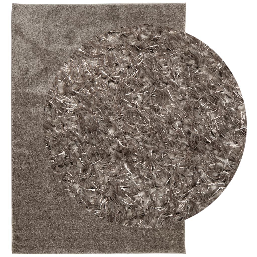VidaXL Teppich istan Hochflor glänzend 120x170 cm grau