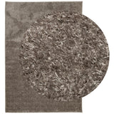VidaXL Teppich istan Hochflor glänzend 140x200 cm grau
