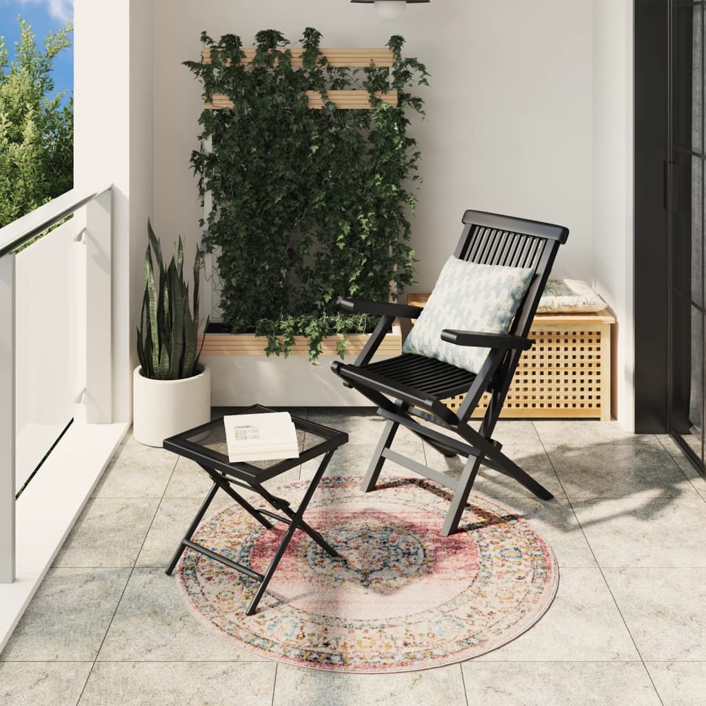 VidaXL-Teppich Arbizu für drinnen und draußen im Vintage-Stil ø 120 cm