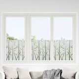 Vidaxx Fensterfolien 2 Stk. mattes Bambusmuster PVC