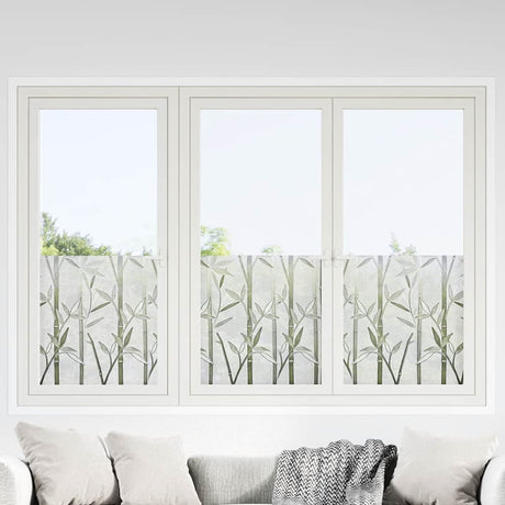 Vidaxx Fensterfolien 2 Stk. mattes Bambusmuster PVC