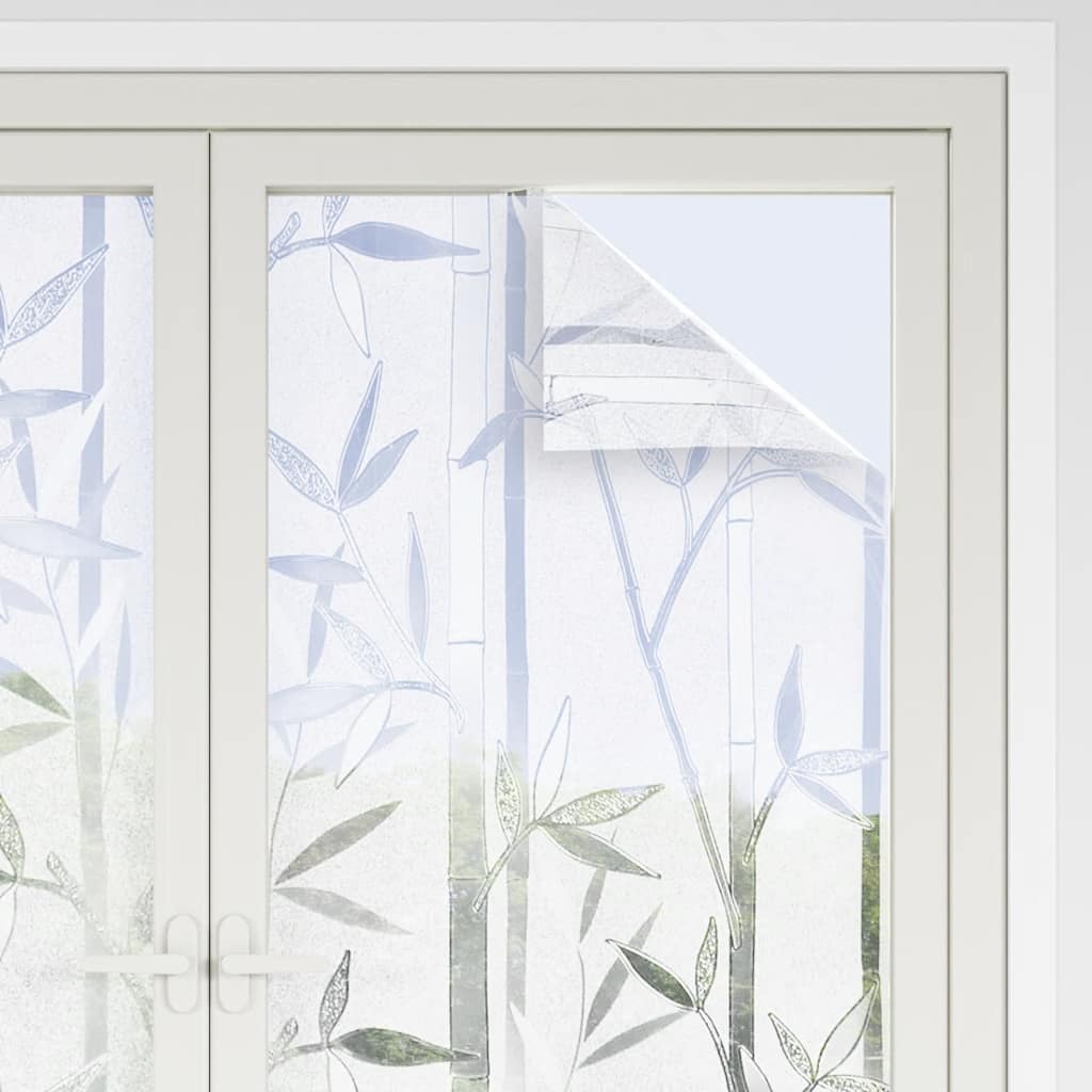 VidaXL Fensterfolien 4 Stück mattes Bambusmuster PVC
