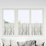 VidaXL Fensterfolien 4 Stück mattes Bambusmuster PVC