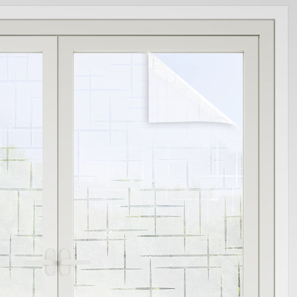VidaXL Fensterfolien 2 Stk. mattes Sternmuster PVC
