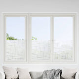 VidaXL Fensterfolien 2 Stk. mattes Sternmuster PVC