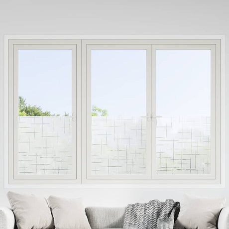 VidaXL Fensterfolien 2 Stk. mattes Sternmuster PVC