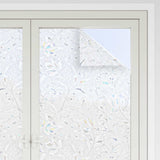 Vidaxx Fensterfolien 2 Stk. mattes Blumenmuster PVC